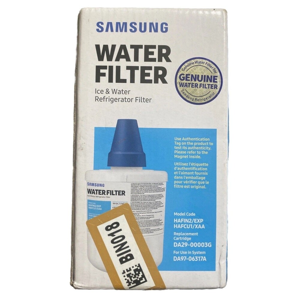 SAMSUNG GENUINE REFRIGERATOR WATER & ICE FILTER CARBON BLOCK FILTRATION DRINKING